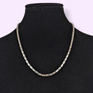 V. Metal Beaded Choker Necklace
